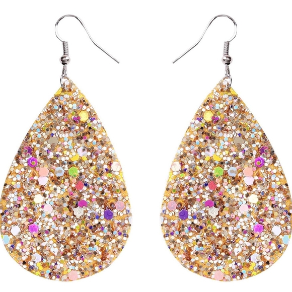 NOT FOR SALE!!!💖Glitter Waterdrop Earings - Picture 4 of 4